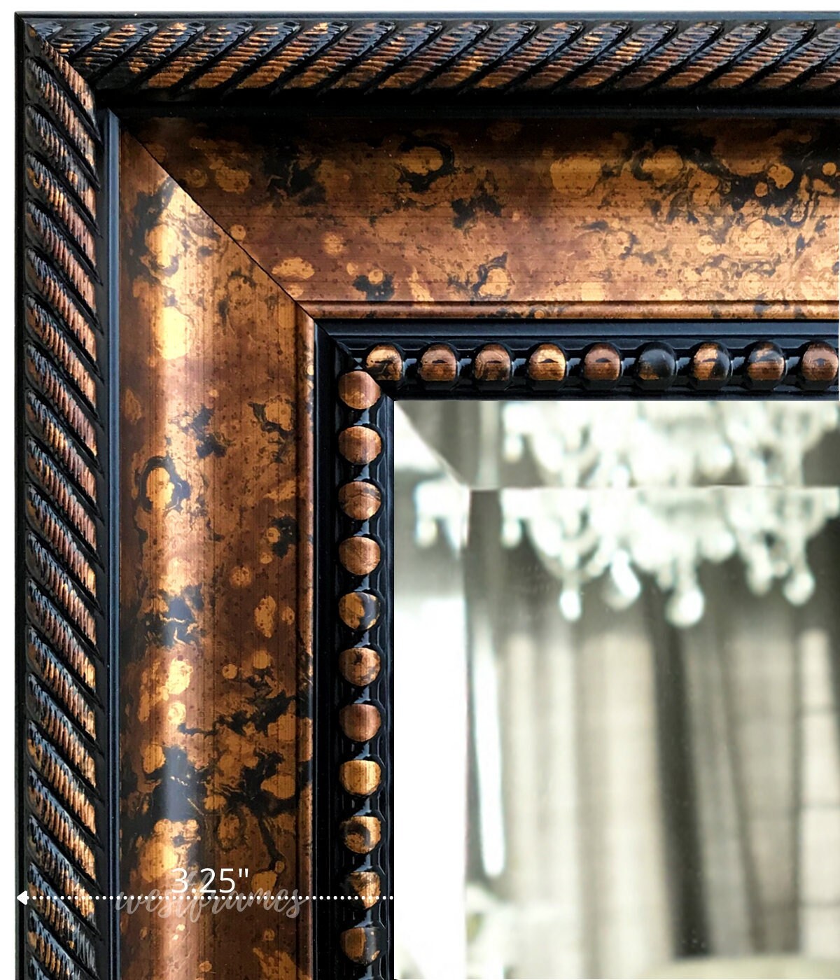 West Frames Santino Antique Accent Bathroom Vanity Framed Wall