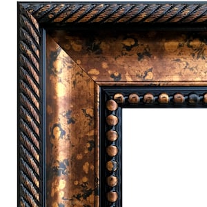 West Frames Santino Bronze Black Traditional Classic Wall Picture Frame 3.25&quot; Wide