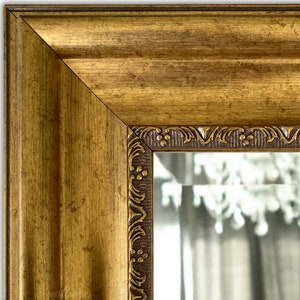 West Frames Stella Modern Vintage Gold Ornate Framed Wall Mirror