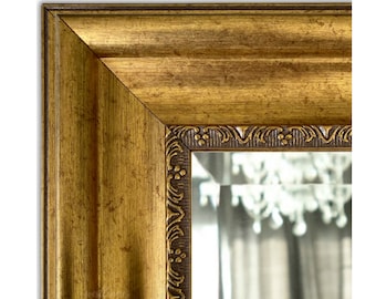 West Frames Stella Modern Vintage Gold Ornate Framed Wall Mirror