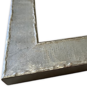 Urban Industrial Distressed Steel Pewter Silver Picture Frame, Canvas Art Photo Frame 1.625&quot;, Custom Size Available, West Frames Neo Frame