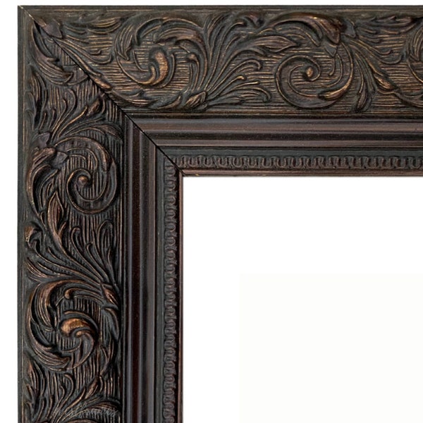 West Frames Bella French Ornate Embossed Wood Wall Picture Frame Antique Bronze 2.5" Wide