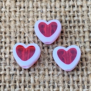 25 | 50 rode hartkralen | Acrylkralen | Knutselen voor kinderen | 8 mm