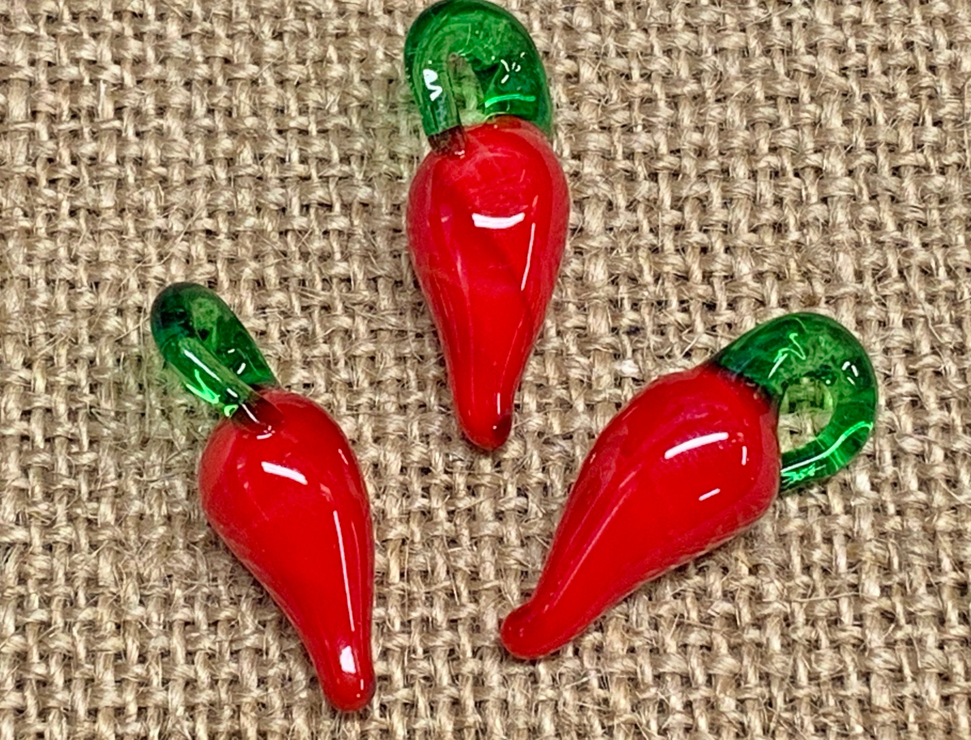 Non Light Up Five Jumbo Charm Chili Pepper Necklace for Cinco de Mayo 