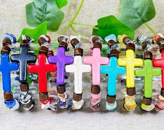Rugged Cross Beaded Bracelets | Kits or Handmade | Christian Jewelry | Vacation Bible School | Christmas & Easter Gifts