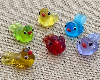 Bird Glass Lampwork Beads 5pcs 16mmx16mmx20mm Jewelry Bird Glass Lampwork Beads 5pcs 16mmx16mmx20mm Jewelry