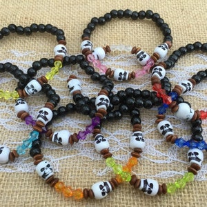 Tiki Skull Bracelets | Halloween Fashion Jewelry | Bead KIT or HANDMADE