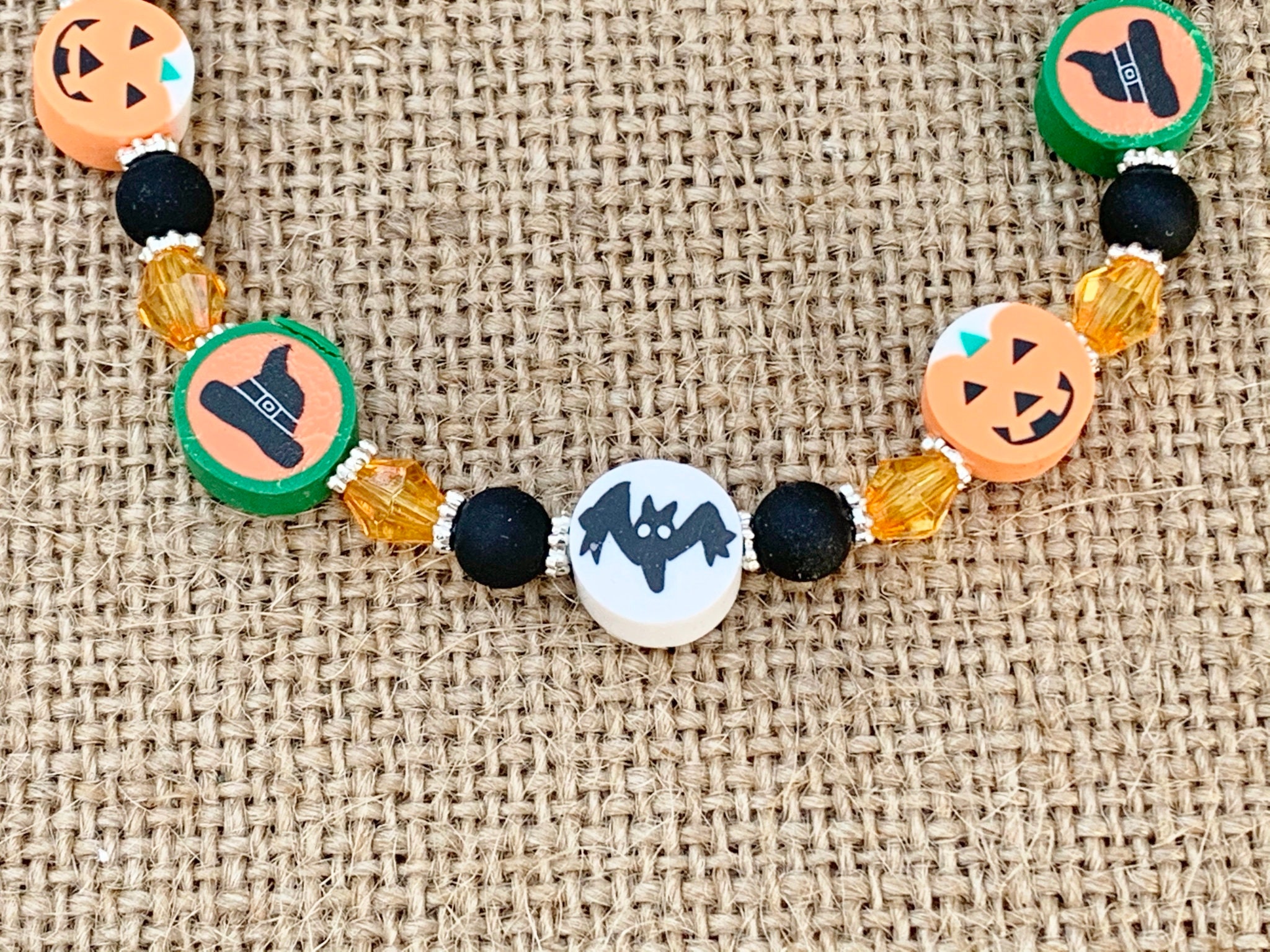Halloween Beaded Bracelets Halloween Jewelry Bead KITS or - Etsy
