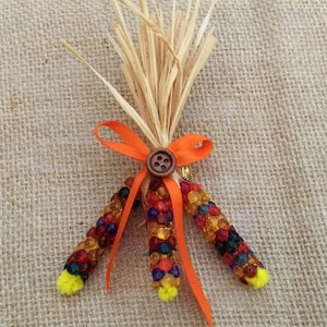 Indian Corn Pin Craft Kit | Bead Craft | Thanksgiving Crafts