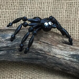 Black Beaded Spider Ornaments | Halloween Crafts | Party Favors | DIY Kits (2"x 3") image 5