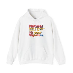 Natural Style Unisex Hoodie - Signature Print Sweatshirt, Casual Fashion, Gift for Her, Streetwear, Cozy Layering