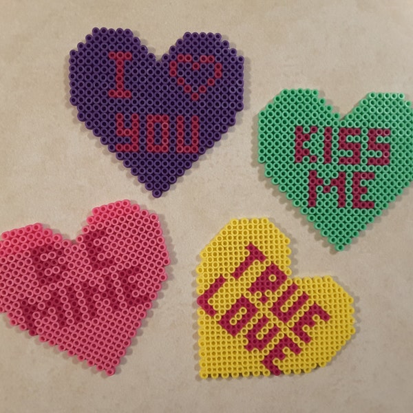Perler Bead Valentine Etsy