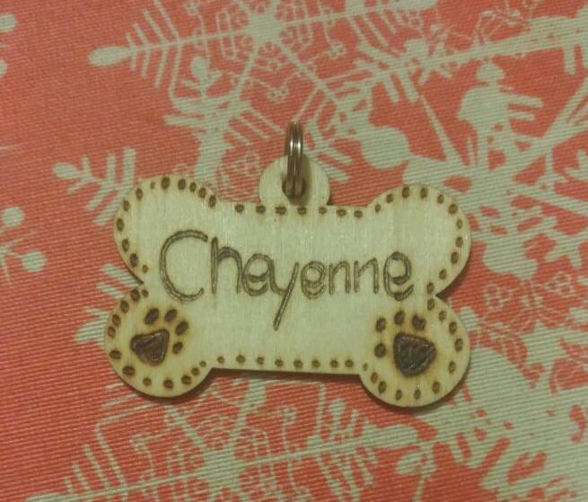 Medaglietta targhetta per il collare del cane legno dog tag Etsy