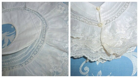 Exquisite Antique French Hand Sewn Collar. Childs… - image 4