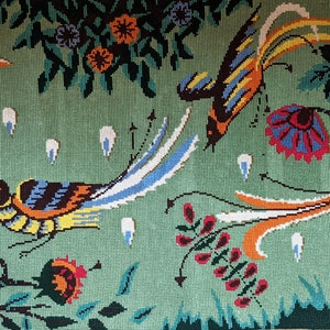 Handmade Antique Needlepoint Pillow Beautiful Floral Pattern