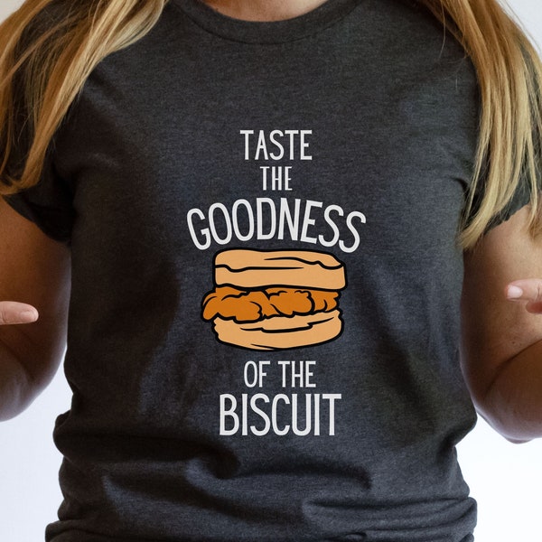 Biscuit Shirt, Taste the Biscuit Tee Shirt, Toasters and Moose, Clock App Trends, TikTok, TikTok Shirts, Trendy Shirt, Chick-fil-A Shirt