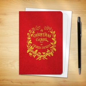 Christmas Greeting Card - Christmas Carol Front Cover (1843)