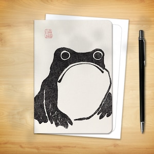Japanese Greeting Card - Frog (1814)