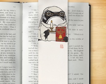 Christmas Bookmark - Scrooge Ezen Frog