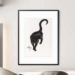 Japanese art print - Cat