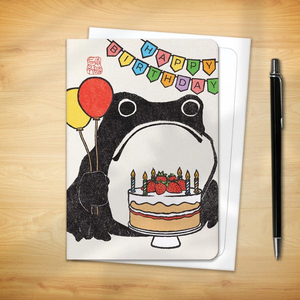 Birthday Greeting Card - Birthday Ezen Frog