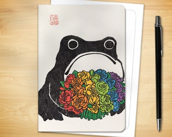 Japanese Greeting Card - LGBT+ Fab Ezen Frog