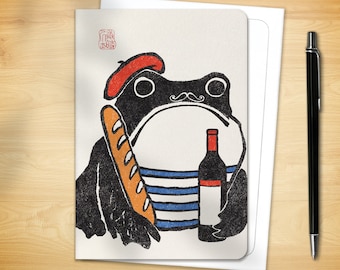 Greeting Card - French Ezen Frog