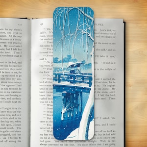 Japanese Bookmark - Bridge over Edo River