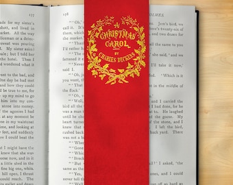 Christmas Bookmark - Christmas Carol Front Cover (1843)