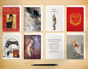 Pack of 8 cards - Christmas Carol Charles Dickens