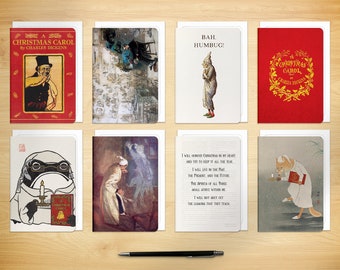 8 Cards - Christmas Carol Designs