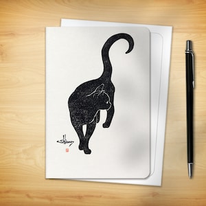 Japanese Greeting Card - Cat No.2