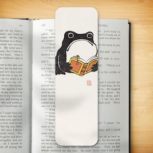 Japanese Bookmark - Book Reading Ezen Frog