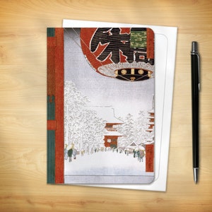 Japanese Greeting Card - Temple in Asakusa (for him her them)