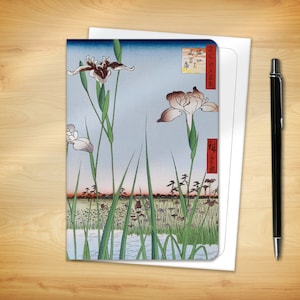 Japanese Greeting Card - Horikiri Iris Garden (for him her them)