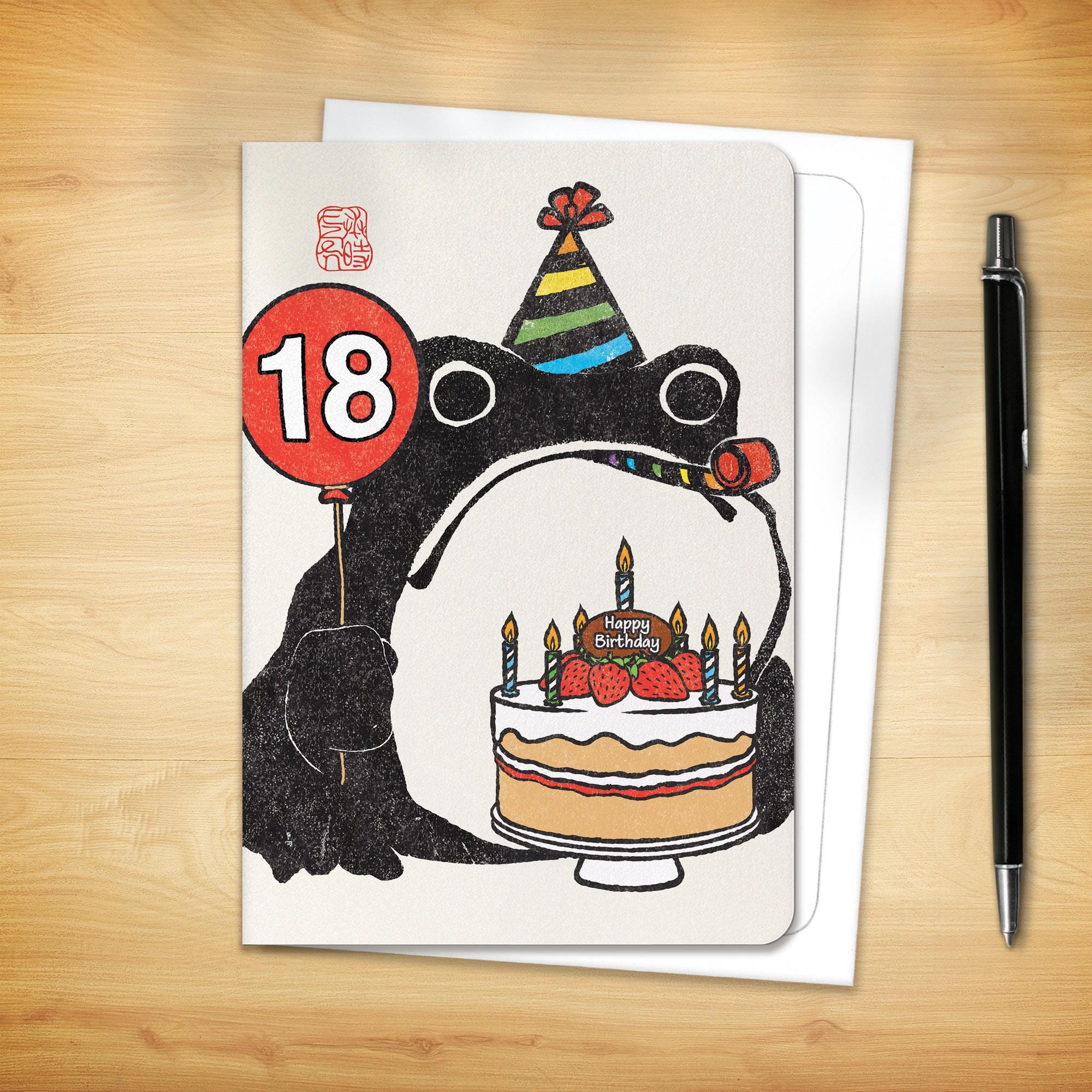 Biglietto Auguri 18° Compleanno Divertente Per Ragazze - Regalo Creativo Con Tanto Spazio Per Scrivere - 2