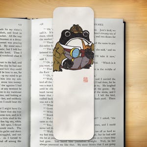 Japanese Bookmark - Sherlock Ezen Frog