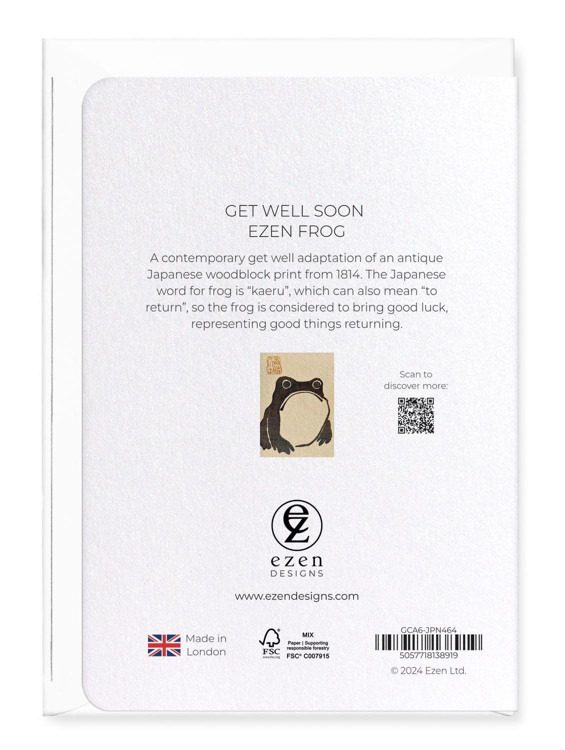 Japanese Get Well Soon Card - Ezen Frog (for Him Her Them) - Etsy