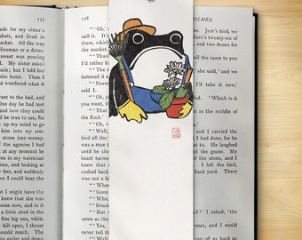 Japanese Bookmark - Gardener Ezen Frog