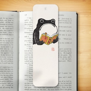 Japanese Bookmark - Book Reading Ezen Frog