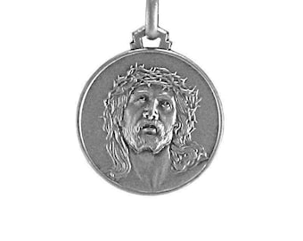 Antinoos et Hadrien twosided Argent Sterling médaillon pendentif