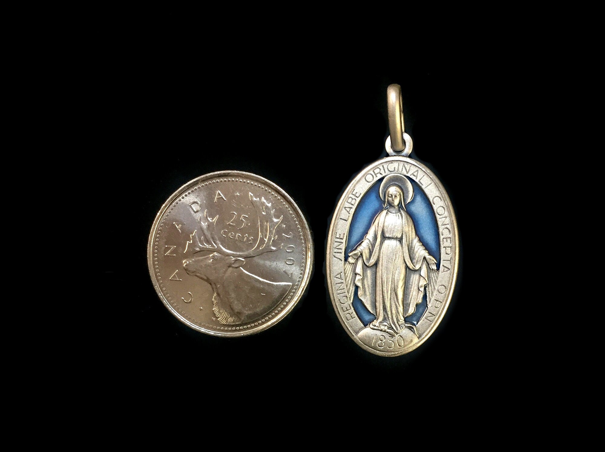 Virgin Mary Our Lady of the Miraculous 925 Sterling Silver - Etsy