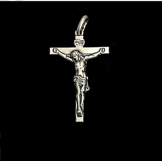 Jesus Christ 3d Design 925 Silver 33 Size Cross Crucifix Etsy