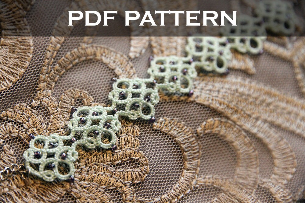 Set of 5 Tatting Lace Patterns Etsy 日本