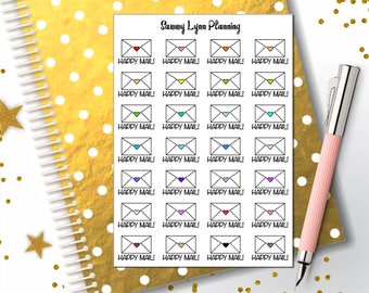 Happy Mail Planner Stickers