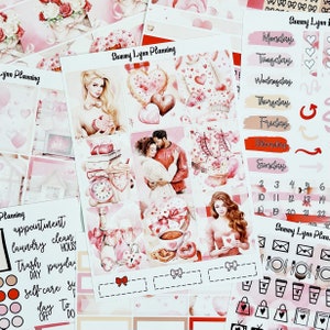 Cozy Valentine Weekly Sticker Kit/A La Carte