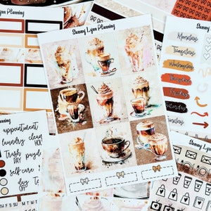 Coffee and Cream Sticker Kit/A La Carte