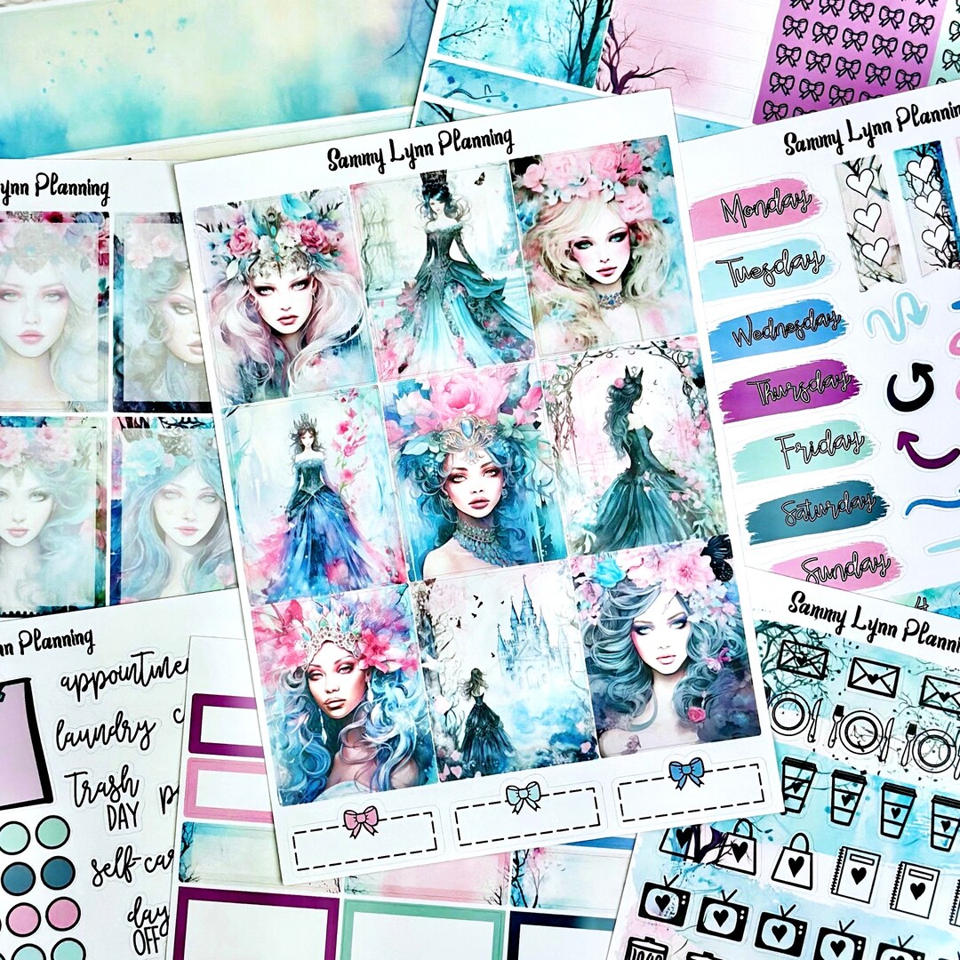 Pastel Goth Spring Weekly Sticker Kit/a La Carte - Etsy