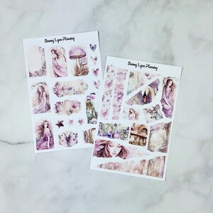 Purple Fairytale Journaling Kit - Journal Stickers | Decorative Planner Kit