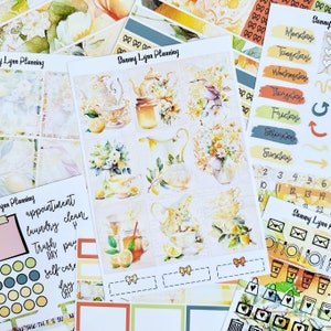 Lemon Tea Weekly Sticker Kit/A La Carte